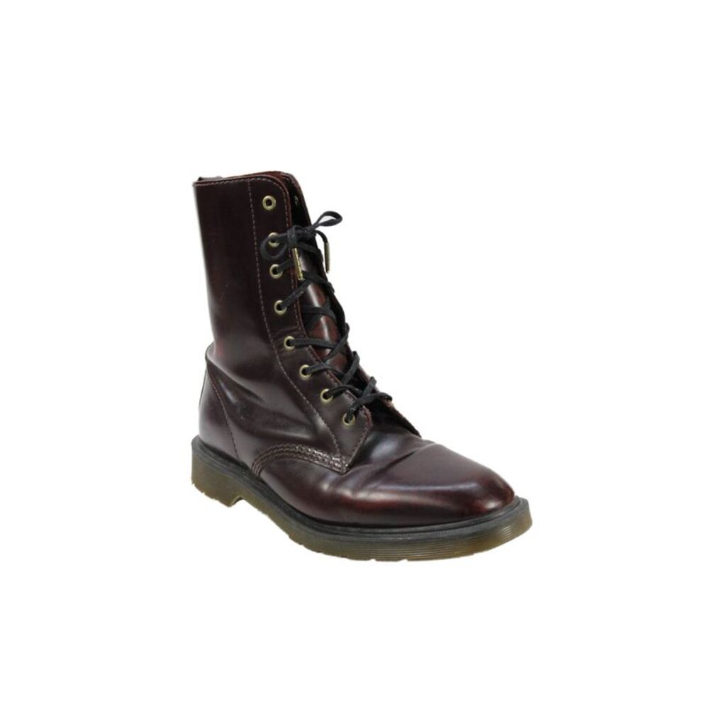 Dr. Martens Mens Leather Lace Up Combats Boots Shoes Brown Size 10